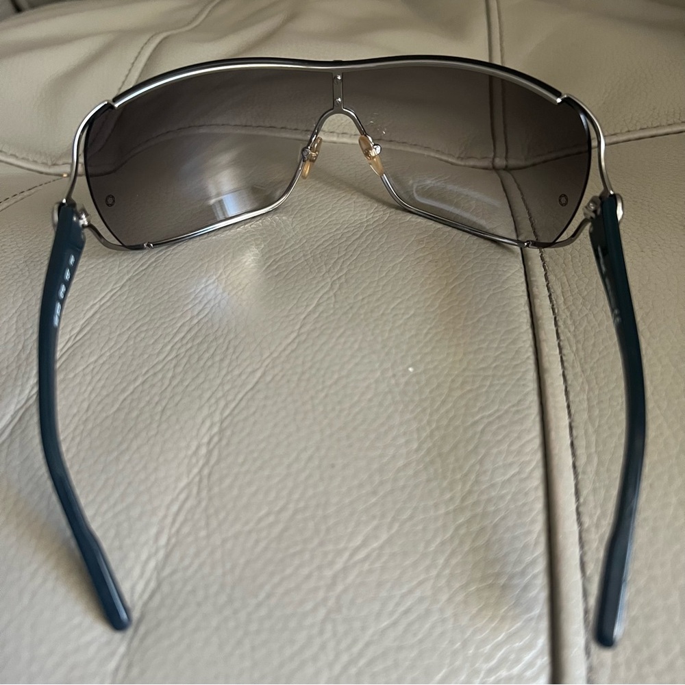 Montblanc Mont Blanc Transparent Mask Sunglasses MB 82S Gray Italy Made Unisex - Picture 9 of 12